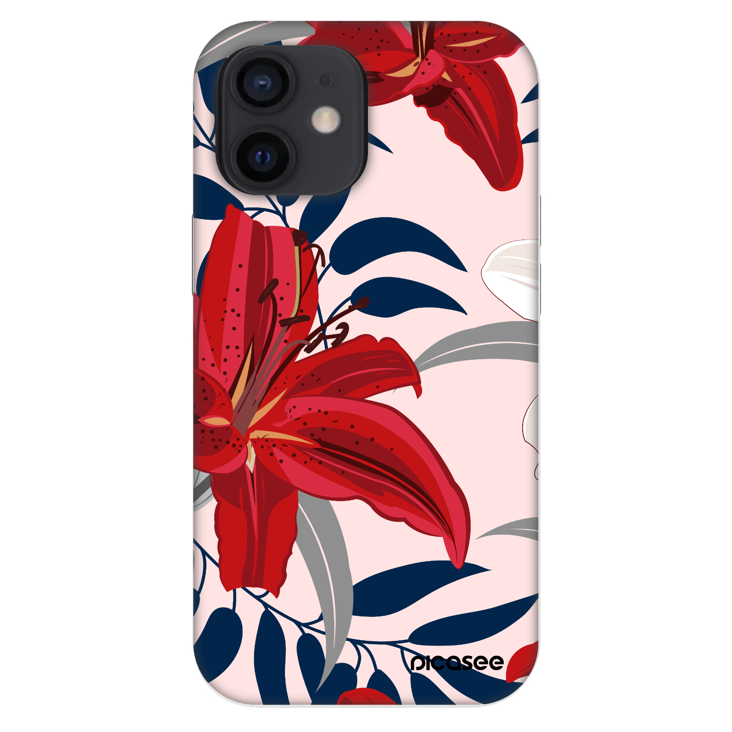Picasee Fashion Case Apple iPhone 12 mini - Red Lily