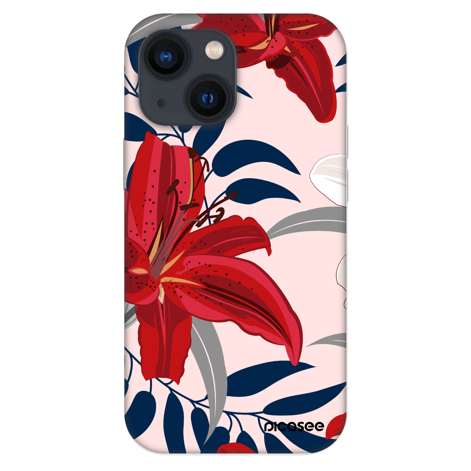 Picasee Fashion Case Apple iPhone 13 mini - Red Lily