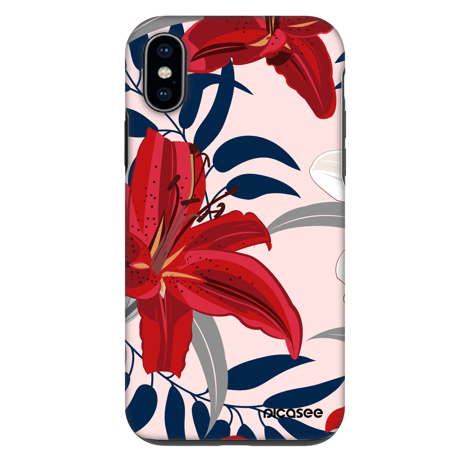 Picasee Fashion Case Apple iPhone X/XS - Red Lily
