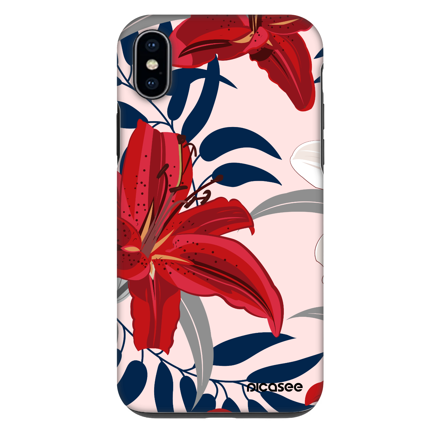 Picasee Fashion Case Apple iPhone XS Max - Red Lily
