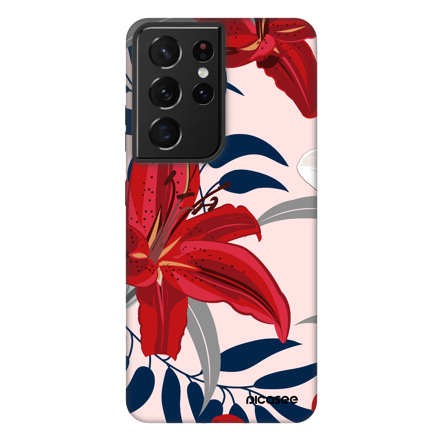Picasee Fashion Case Samsung Galaxy S21 Ultra 5G G998B - Red Lily
