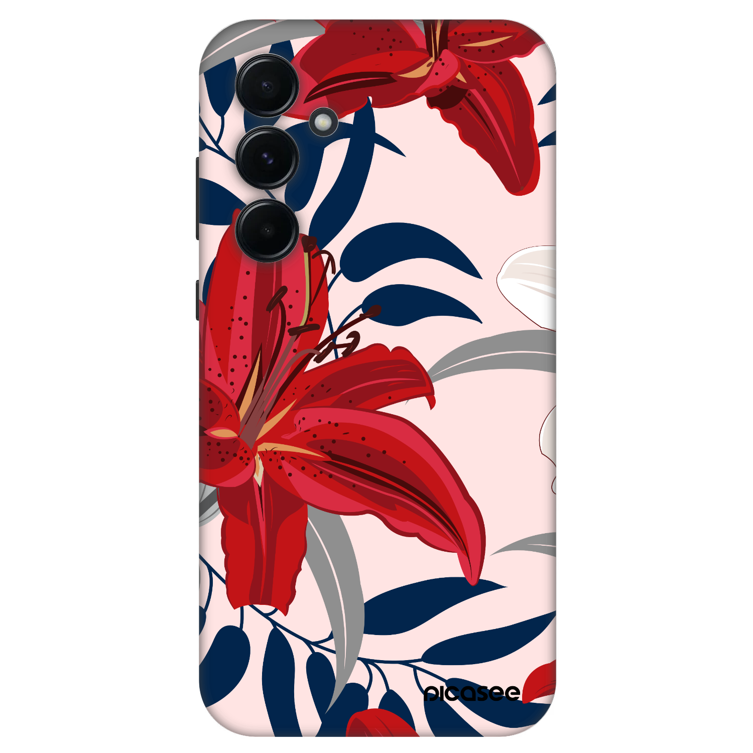 Picasee Fashion Case Samsung Galaxy A55 5G A556B - Red Lily
