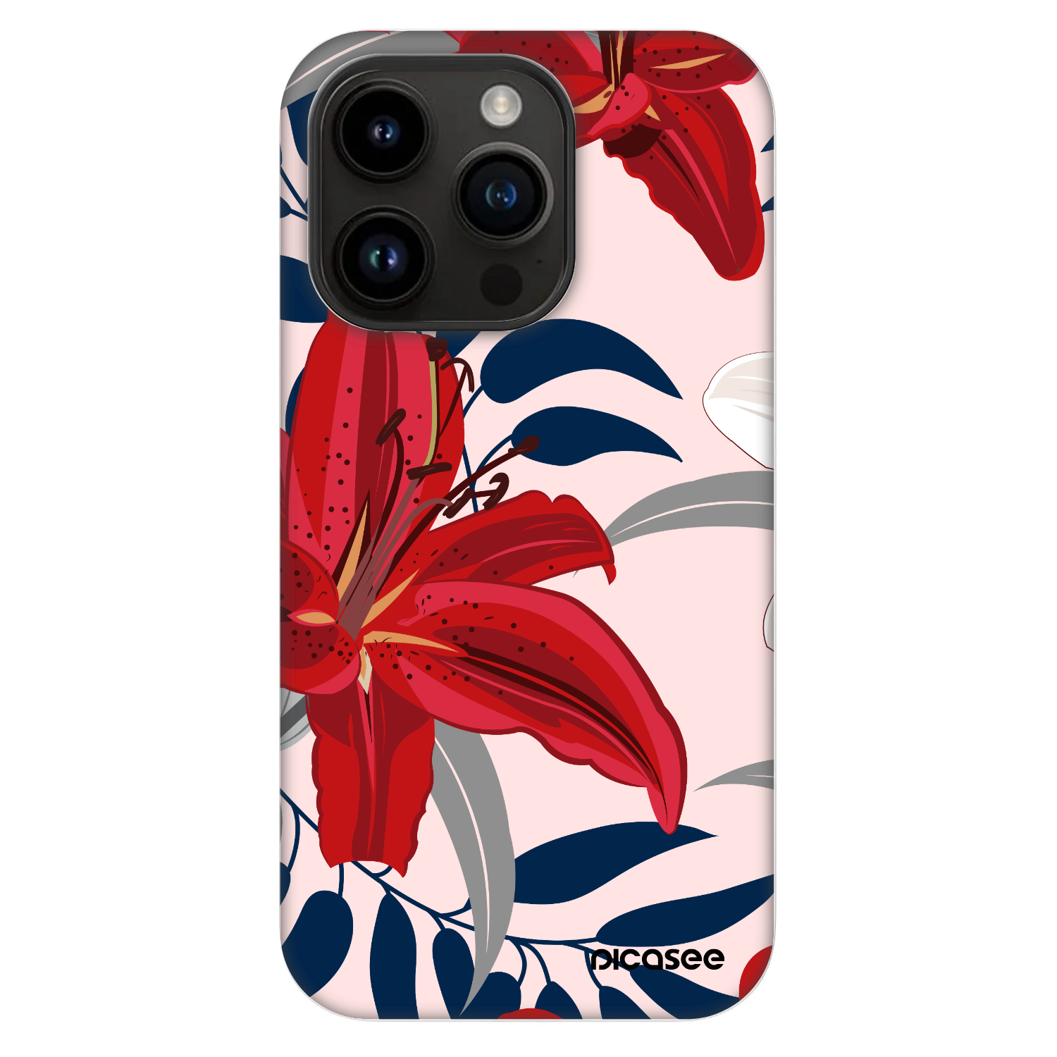 Picasee Fashion Case MagSafe Apple iPhone 14 Pro - Red Lily