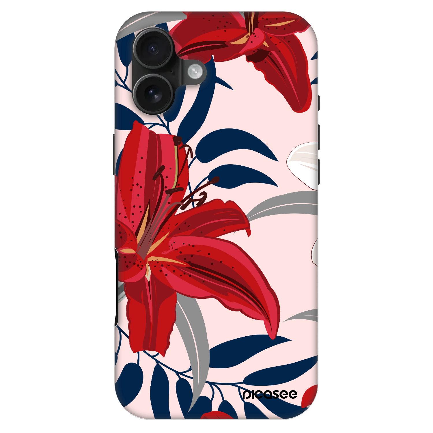 Picasee Fashion Case MagSafe Apple iPhone 16 Plus - Red Lily