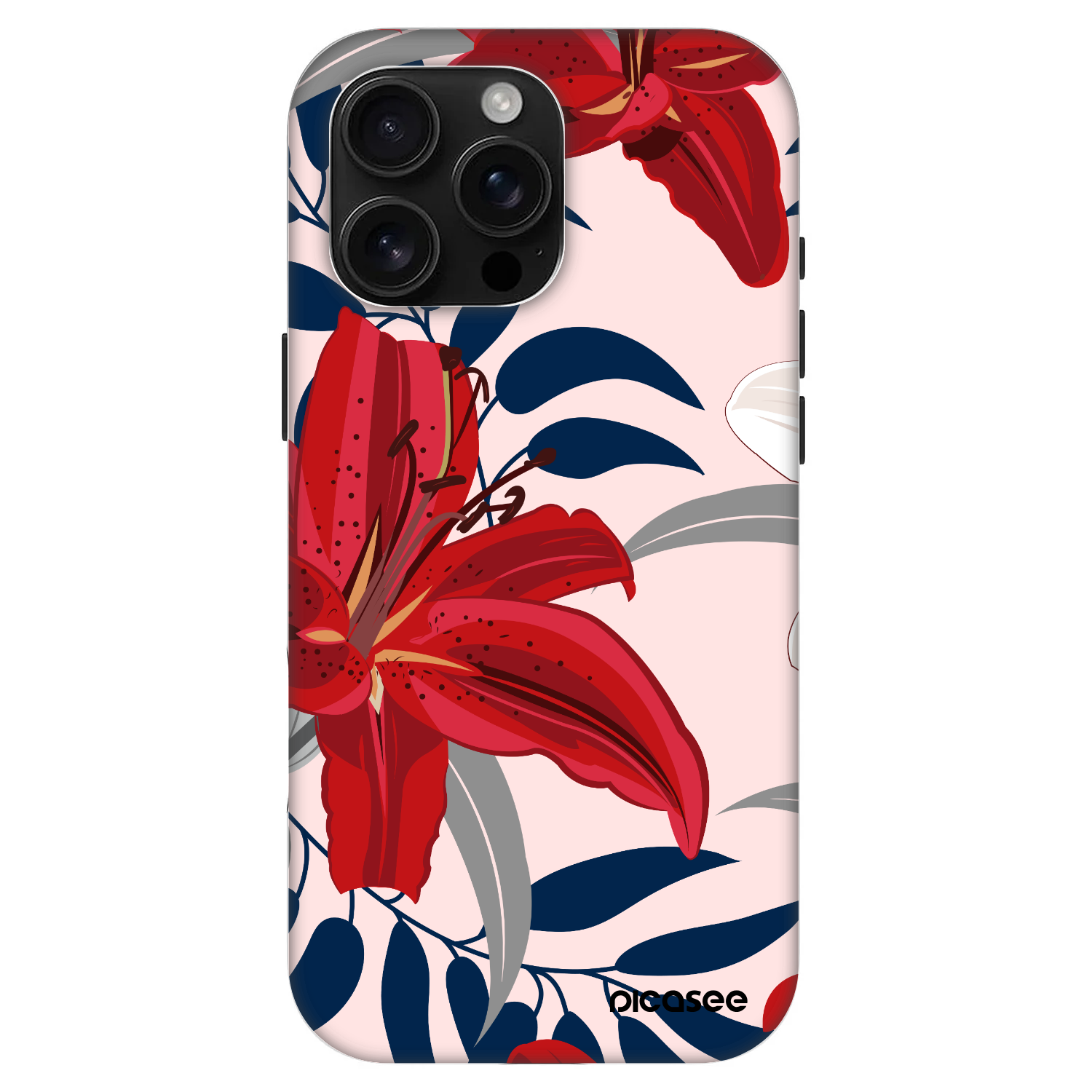Picasee Fashion Case MagSafe Apple iPhone 16 Pro Max - Red Lily