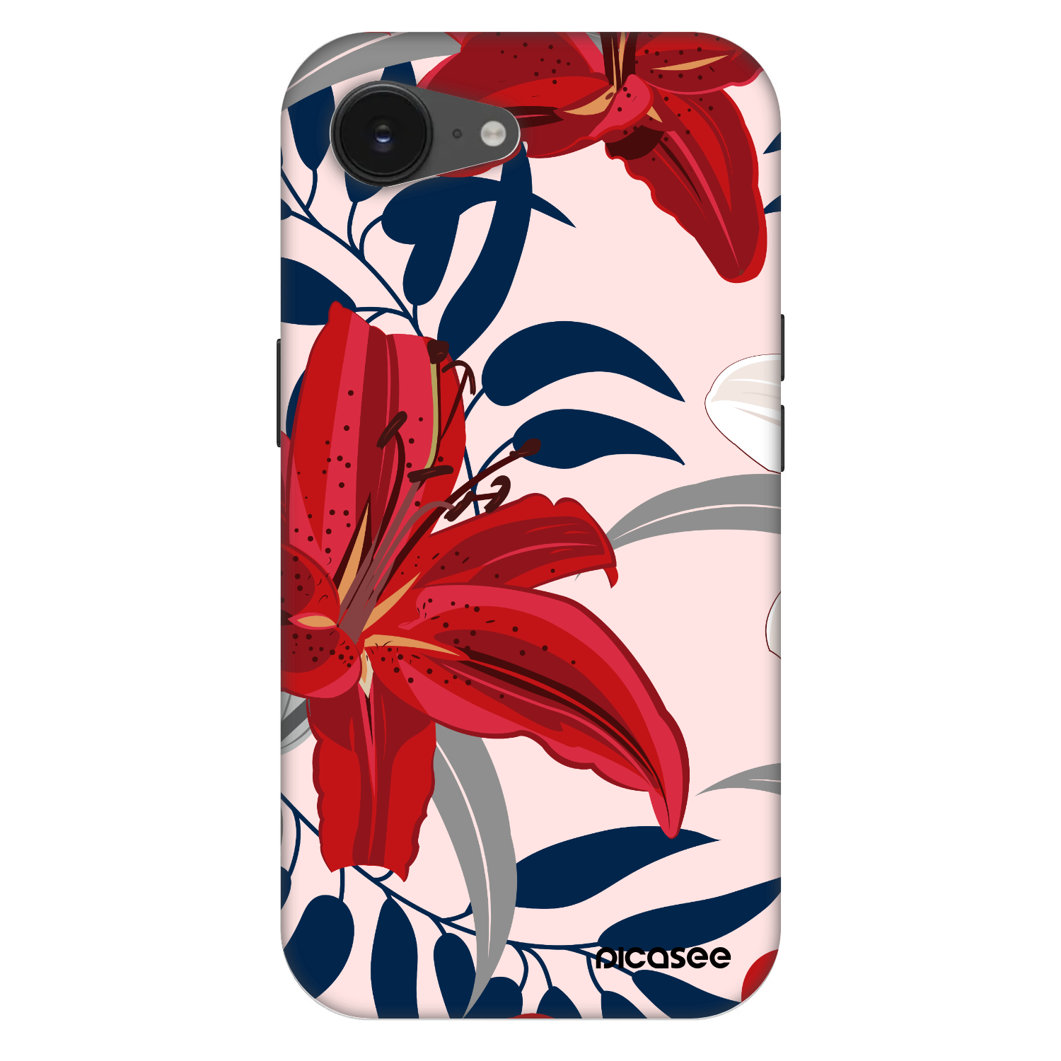 Picasee Fashion Case MagSafe Apple iPhone 16e - Red Lily