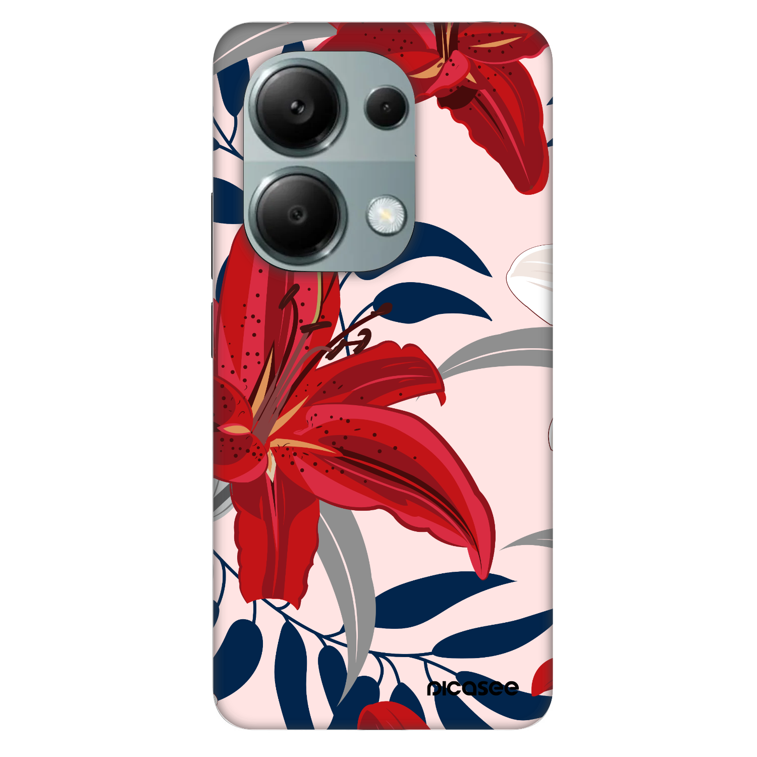 Picasee Fashion Case Xiaomi Redmi Note 13 Pro 4G - Red Lily