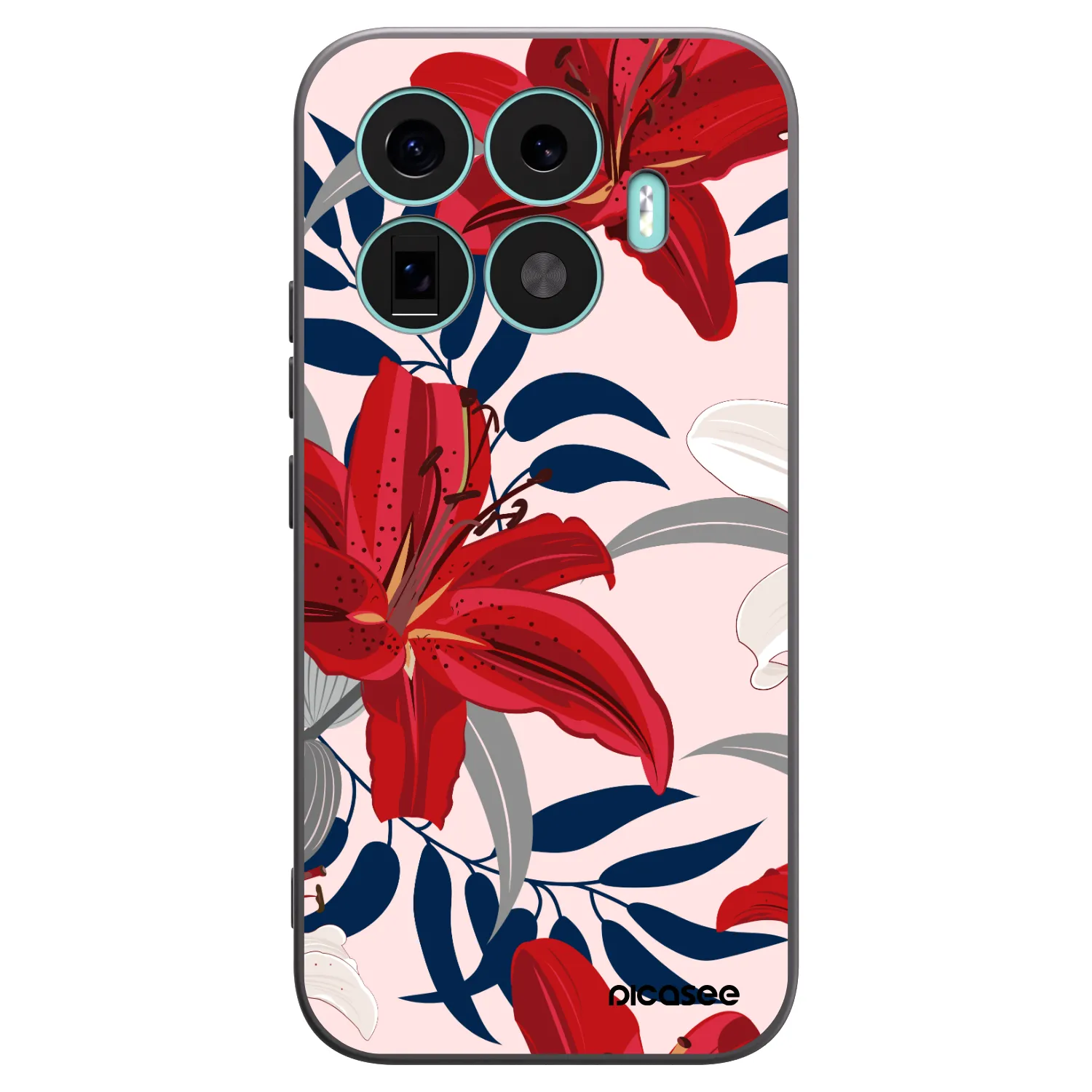 Picasee fekete szilikon tok az alábbi mobiltelefonokra Xiaomi 17T - Red Lily
