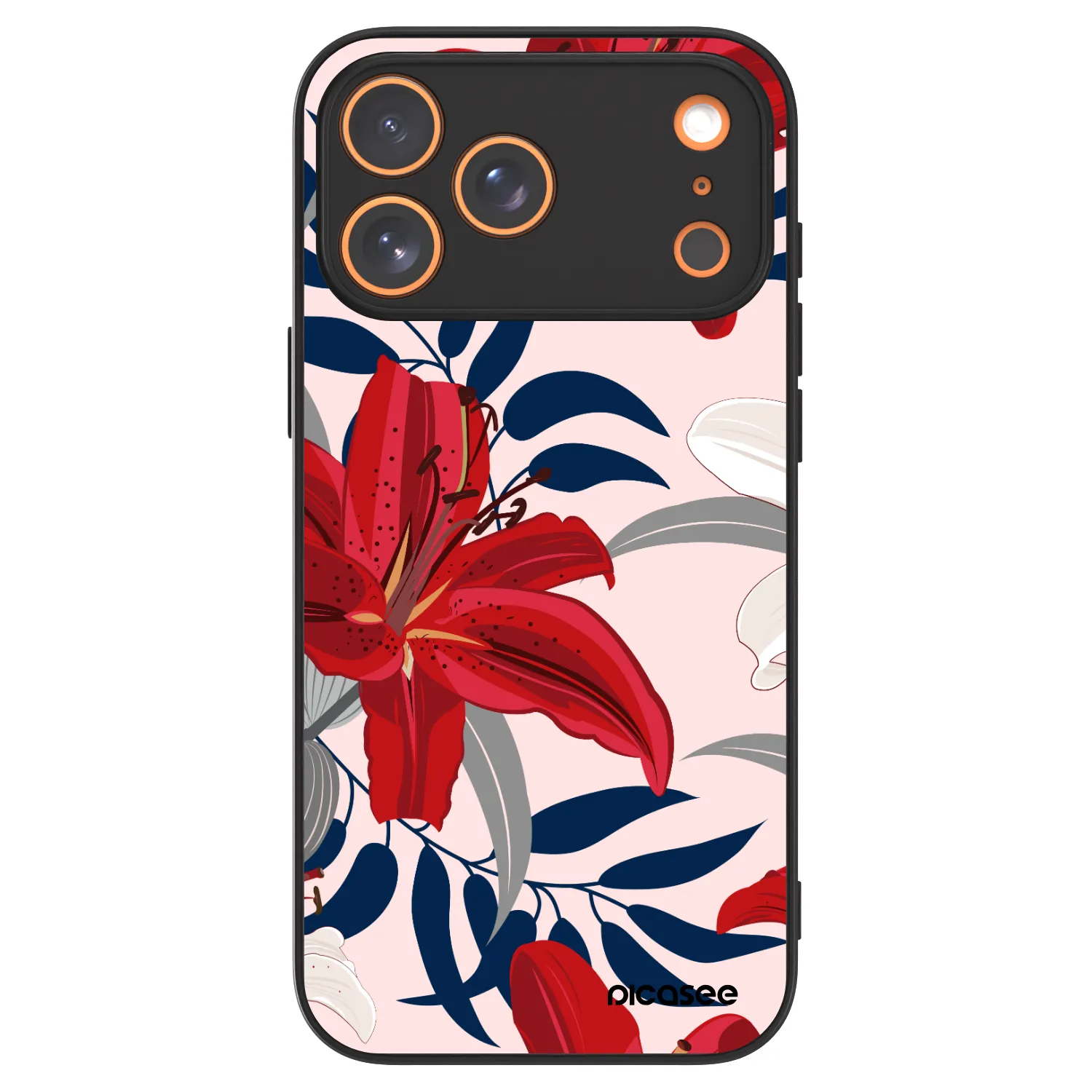 Picasee ULTIMATE CASE MagSafe Apple iPhone 18 Pro Max - készülékre - Red Lily