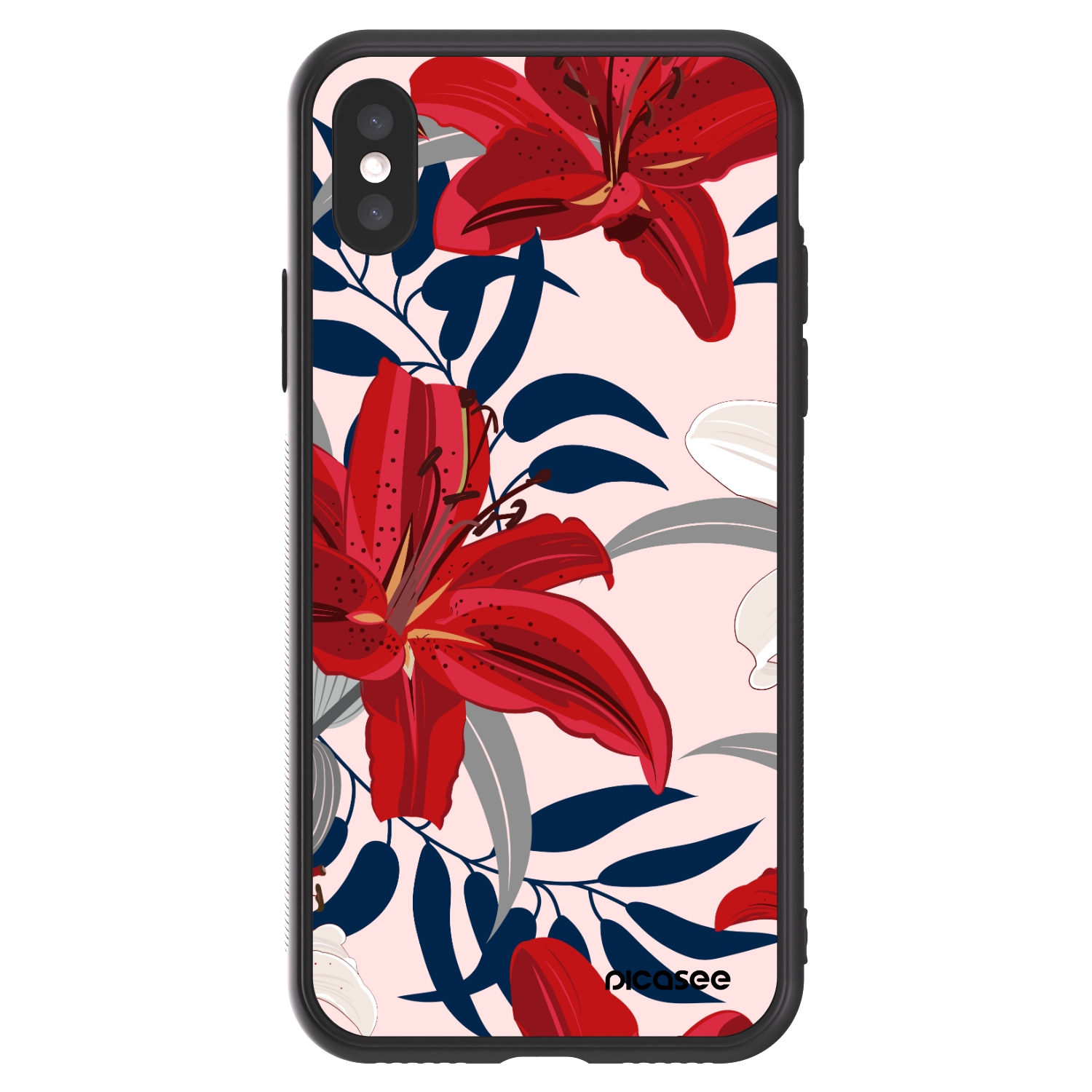 Picasee ULTIMATE CASE Apple iPhone X/XS - készülékre - Red Lily