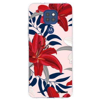 Picasee átlátszó szilikon tok az alábbi mobiltelefonokra Motorola Moto G9 Play - Red Lily