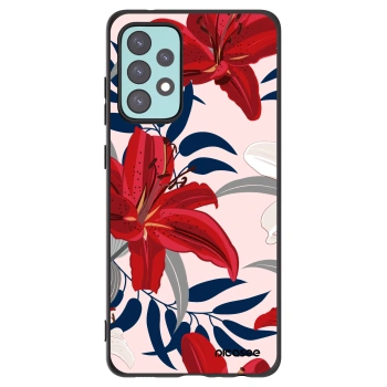 Picasee fekete szilikon tok az alábbi mobiltelefonokra Samsung Galaxy A72 A725F - Red Lily