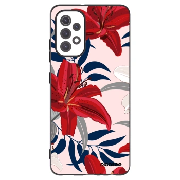 Picasee fekete szilikon tok az alábbi mobiltelefonokra Samsung Galaxy A32 5G A326B - Red Lily