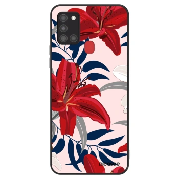 Szilikon tok erre a típusra Samsung Galaxy A21s - Red Lily