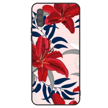 Szilikon tok erre a típusra Samsung Galaxy A50 A505F - Red Lily