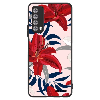 Szilikon tok erre a típusra Huawei P Smart 2021 - Red Lily