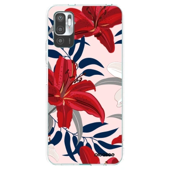 Picasee átlátszó szilikon tok az alábbi mobiltelefonokra Xiaomi Redmi Note 10 5G - Red Lily
