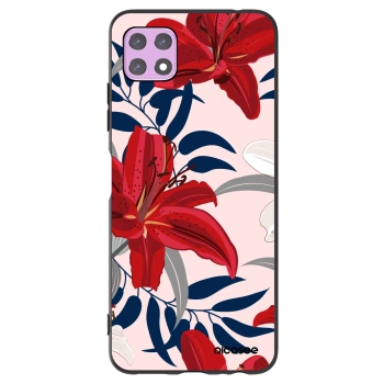 Picasee fekete szilikon tok az alábbi mobiltelefonokra Samsung Galaxy A22 A226B 5G - Red Lily