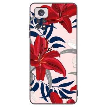 Picasee fekete szilikon tok az alábbi mobiltelefonokra Xiaomi Redmi Note 11 - Red Lily