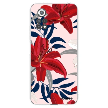 Picasee átlátszó szilikon tok az alábbi mobiltelefonokra Xiaomi Poco X4 Pro 5G - Red Lily