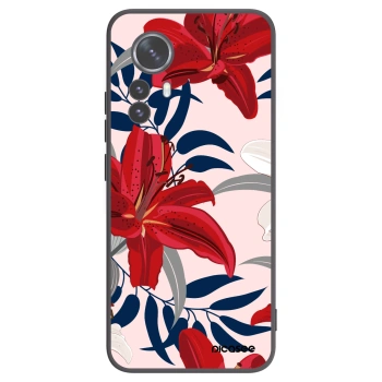 Picasee fekete szilikon tok az alábbi mobiltelefonokra Xiaomi 12 Pro - Red Lily