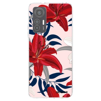 Picasee átlátszó szilikon tok az alábbi mobiltelefonokra Xiaomi 12 Lite - Red Lily