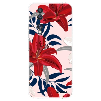 Picasee átlátszó szilikon tok az alábbi mobiltelefonokra Honor 70 - Red Lily
