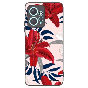 Picasee fekete szilikon tok az alábbi mobiltelefonokra Xiaomi Redmi Note 12 4G - Red Lily