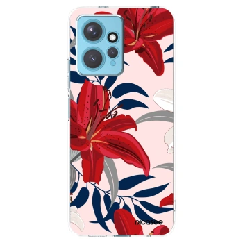 Picasee átlátszó szilikon tok az alábbi mobiltelefonokra Xiaomi Redmi Note 12 4G - Red Lily