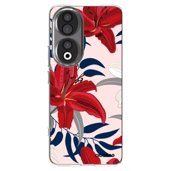 Picasee átlátszó szilikon tok az alábbi mobiltelefonokra Honor 90 5G - Red Lily