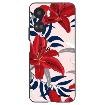 Picasee fekete szilikon tok az alábbi mobiltelefonokra Honor 90 Lite 5G - Red Lily
