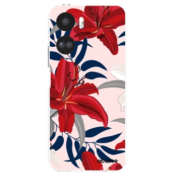 Picasee átlátszó szilikon tok az alábbi mobiltelefonokra Honor 90 Lite 5G - Red Lily