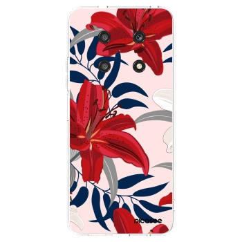 Picasee átlátszó szilikon tok az alábbi mobiltelefonokra Honor Magic4 Lite 5G - Red Lily
