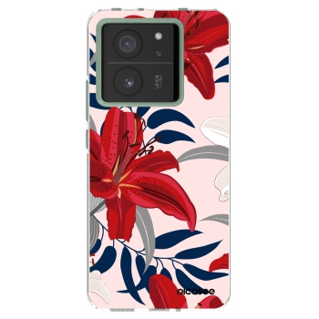 Picasee átlátszó szilikon tok az alábbi mobiltelefonokra Xiaomi 13T - Red Lily