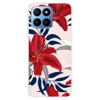 Picasee átlátszó szilikon tok az alábbi mobiltelefonokra Honor 70 Lite - Red Lily