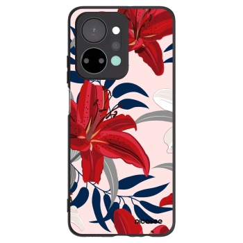 Picasee fekete szilikon tok az alábbi mobiltelefonokra Honor X7a - Red Lily