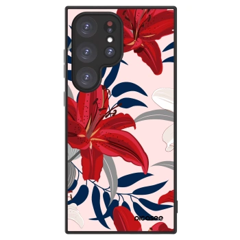Szilikon tok erre a típusra Samsung Galaxy S24 Ultra S928B 5G - Red Lily