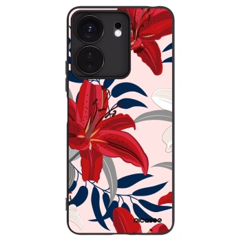 Picasee fekete szilikon tok az alábbi mobiltelefonokra Xiaomi Redmi 13C 4G - Red Lily