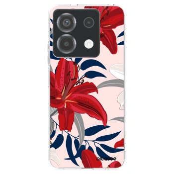 Picasee átlátszó szilikon tok az alábbi mobiltelefonokra Xiaomi Poco X6 - Red Lily