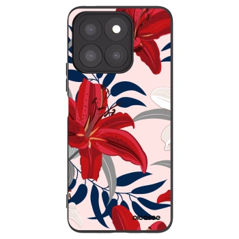 Picasee fekete szilikon tok az alábbi mobiltelefonokra Honor X8b - Red Lily
