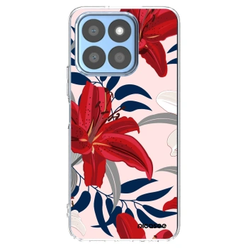 Picasee átlátszó szilikon tok az alábbi mobiltelefonokra Honor X8b - Red Lily