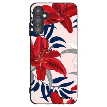Picasee fekete szilikon tok az alábbi mobiltelefonokra Samsung Galaxy A05s A057G - Red Lily