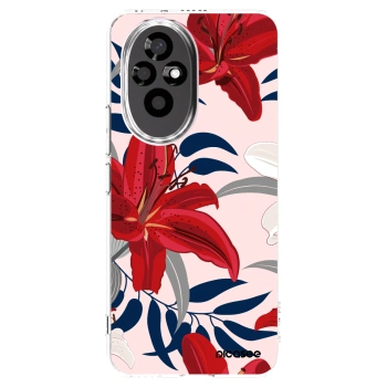 Picasee átlátszó szilikon tok az alábbi mobiltelefonokra Honor 200 5G - Red Lily