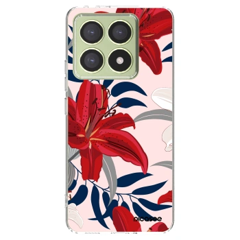Picasee átlátszó szilikon tok az alábbi mobiltelefonokra Xiaomi 14T - Red Lily
