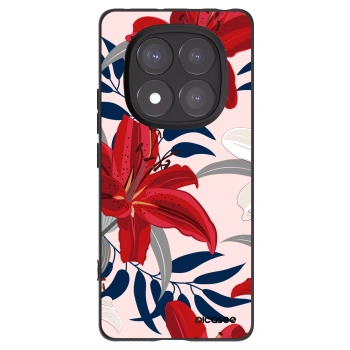 Picasee fekete szilikon tok az alábbi mobiltelefonokra Xiaomi Redmi Note 14 Pro+ 5G - Red Lily