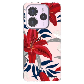Picasee átlátszó szilikon tok az alábbi mobiltelefonokra Xiaomi Redmi Note 14 5G - Red Lily