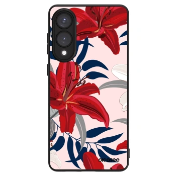 Szilikon tok erre a típusra Samsung Galaxy S25 Edge 5G - Red Lily