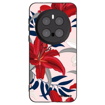 Picasee fekete szilikon tok az alábbi mobiltelefonokra Honor Magic7 Pro 5G - Red Lily