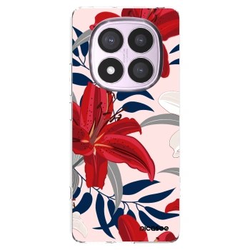 Picasee átlátszó szilikon tok az alábbi mobiltelefonokra Xiaomi Redmi Note 14 Pro 4G - Red Lily