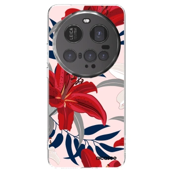 Picasee átlátszó szilikon tok az alábbi mobiltelefonokra Xiaomi 15 Ultra - Red Lily